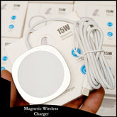 MagSafe Compatible 15W Magnetic Wireless Charger – Slim Charging Pad with Stand, Fast USB-C Quick Charger for iPhone & AirPods